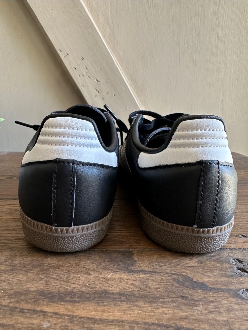 Adidas Kids Grade School Samba OG Black White Gum Leather Sneakers US 4 EU 36 - Picture 4 of 9